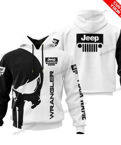 Premium Personalized Custom Name Wrangler Jeep – White