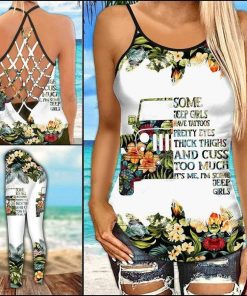 Jeep Girl Tattoos – Cuss Cross Tank Top – Legging 3d