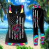 Jeep Tie Dye Compass Hollow Tank Top – Legging 3D