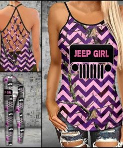 Jeep Don’t Care Cross Tank Top – Legging 3d