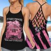 Jeep Breast Cancer It Takes Strength Cross Tank Top – Legging 3d
