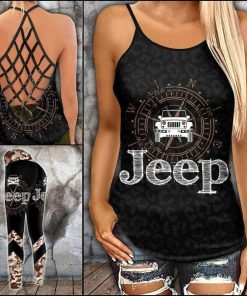 Jeep Brown Compass Cross Tank Top – Legging 3d
