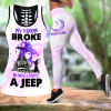 Women's Hollow Out Tank Top And Legging GE16