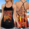 Jeep Get Lost Find Yourself Cross Tank Top – Legging 3d