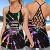 Jeep Hands Tie Dye Cross Tank Top – Legging 3d