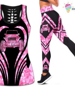 Jeep Gift Pink Jeep Tank Top And Legging HG