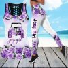 Purple Rose Jeep Girl Hollow Tank Top – Legging 3D