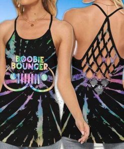 Jeep Boobie Bouncer Tie Dye Cross Tank Top – Legging 3d