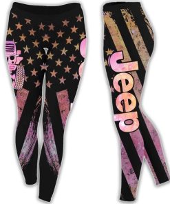 Jeep The Strongest Old Women Dirve Jeeps Legging 3d