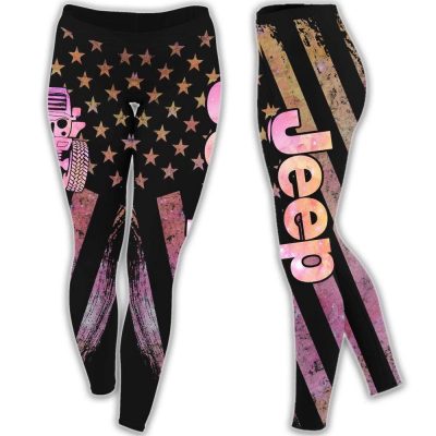 Jeep The Strongest Old Women Dirve Jeeps Legging 3d