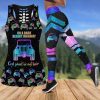 Jeep On A Dark Desert Highway Hollow Tank Top – Legging 3d