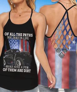 Jeep Of All The Paths You Take Cross Tank Top – Legging 3d