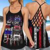 Red White Blue And Jeeps Cross Tank Top – Legging 3d