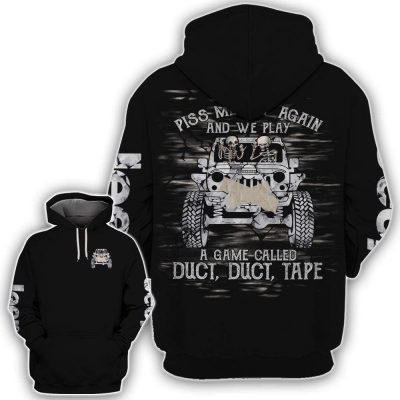Jeep Skull A Game Call Duct Duct Tape Hoodie – Legging 3d