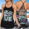 Jeep Mermaid Love Hologram Cross Tank Top – Legging 3d