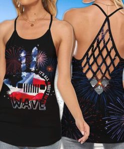 Jeep Wave 4th Of July Cross Tank Top – Legging 3d