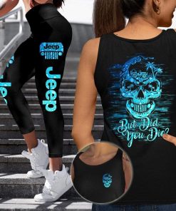 But Did You Die Palm Tree Jeep Skull Tank Top – Legging 3d