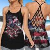 Jeep Love Salty Lil Beach Tutle In Independence Day Cross Tank Top – Legging 3d