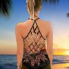 Jeep And Beach Cross Tank Top – Legging 3d