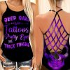 Purple Jeep Girl With Tattoo Cross Tank Top 3d #H