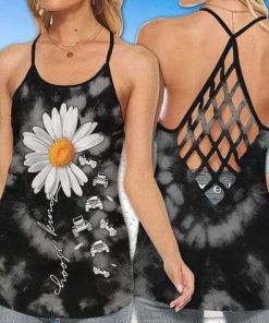 Jeep Choose Kind Daisy Cross Tank Top – Legging 3d