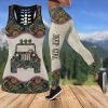 Gift For Mother Jeep Girl Mandala Brown Tropical Hollow Tank Top – Legging 3D