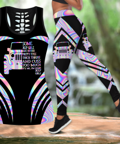 Gift For Mother It’s Me, I’m Some Jeep Girls Holographic Hollow Tank Top – Legging 3D All Over Print