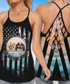Jeeps Dogs 3 People Cross Tank Top – Legging 3d