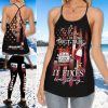 Jeep And Wine Fix Everything Women's Cross Tank Top – Legging 3d