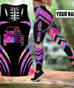 Custom Name Jeep Hollow Tank Top And Legging 3D Print