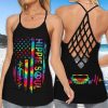 Jeep Hippie Soul Tie Dye Cross Tank Top – Legging 3d