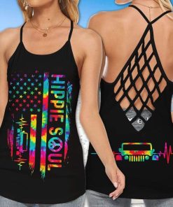 Jeep Hippie Soul Tie Dye Cross Tank Top – Legging 3d