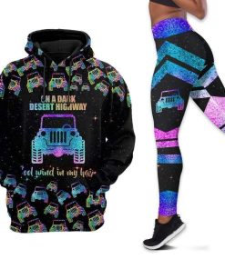 Jeep On A Dark Desert Highway Hoodie – Legging 3d