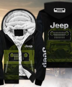 Jeep All Over Print Fleece Zipper Hoodie