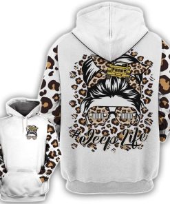 Jeep Girl Yellow Leopard Hoodie – Legging 3d