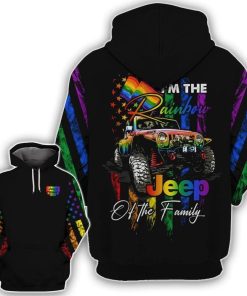 I’m The Rainbow Jeep Of The Family Lgbt Hoodie Or Legging 3d