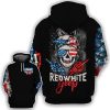 Skull Jeep Red White American Flag Hoodie Or Legging 3d #Kv