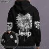 Skull Jeep Flower Hoodie – Legging 3d #Kv