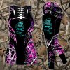 Gift For Mother Jeep Hair Don’t Care Purple Forest Pattern Hollow Tank Top – Legging 3D