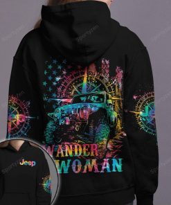 Wander Woman Jeep Girl Tie Dye Compass Hoodie – Legging 3d