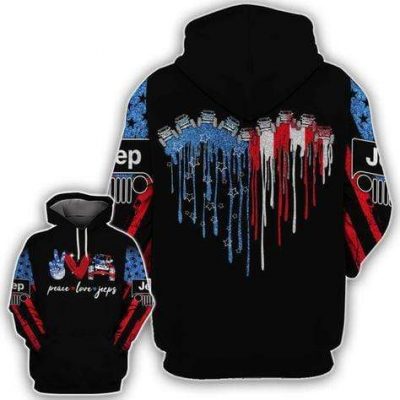 Peace Love Jeep Heart Melting Hoodie – Legging 3d