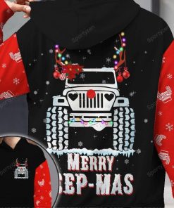 Merry Jeep-Mas Christmas Black Red Hoodie – Legging 3d