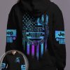 Just A Girl Who Loves Jeep And Beach Hologram Flag Hoodie – Legging 3d