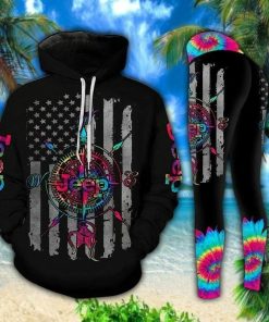 Jeep Tie Dye Compass Hoodie – Legging 3d