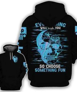 Jeep Skull Choose Something Fun Hoodie – Legging 3d