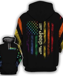 Jeep Rainbow Smoke Flag Lgbt Hoodie – Legging 3d