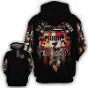 Jeep Not All Who Wander Are Lost Hippie Hoodie – Legging 3d
