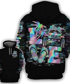 Jeep Mermaid Love Hologram Hoodie – Legging 3d