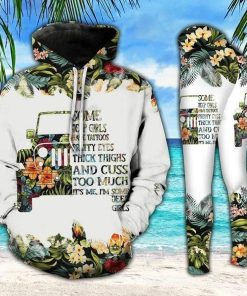 Jeep Girls Are Sunshine Mixed With A Little Hurricane Hoodie – Legging 3d