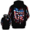 Jeep Girl Love Beach And Flip Flop American Flag Hoodie – Legging 3d